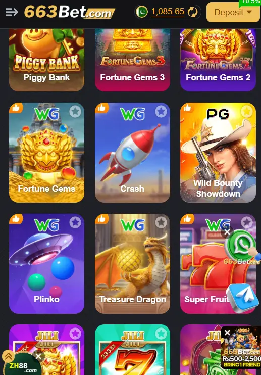 663 bet game